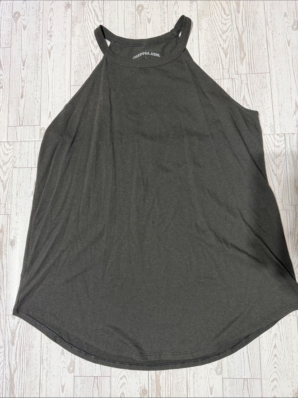 Women’s Black High-Neck Racerback Tank Top